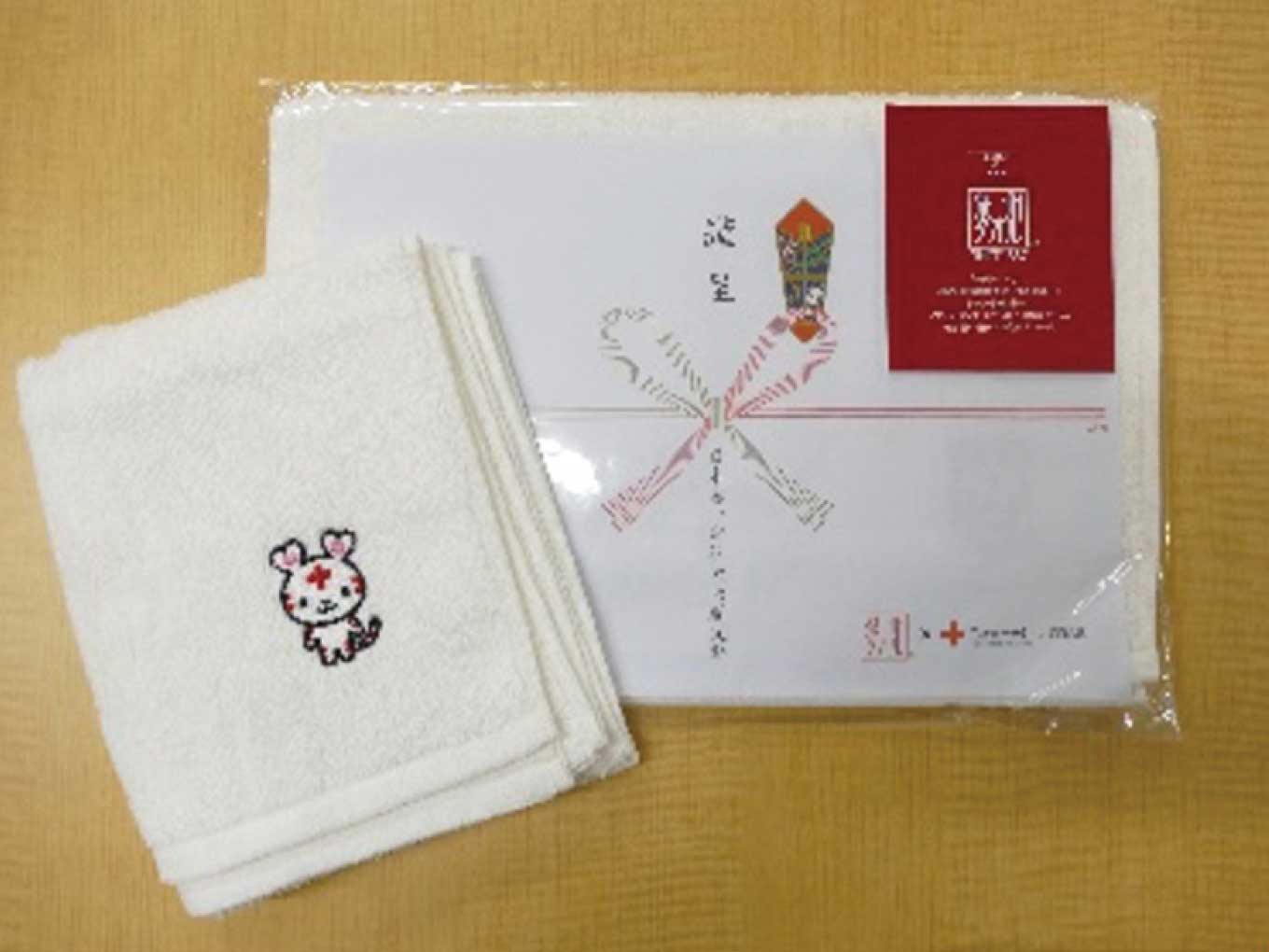 「ハートラちゃん」の刺繍入タオル　5名様