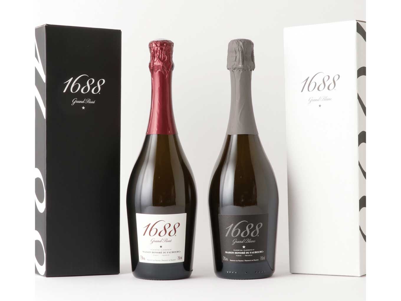 フランス製ノンアルコール・スパークリング 1688 Grand Rosé & 1688 Grand Blanc　6名様